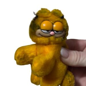 Garfield Plush Figure - Bright Orange Vintage Cartoon Cat